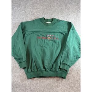 Vintage 90s Guess Georges Marciano USA Crewneck Sweatshirt Mens Large Green